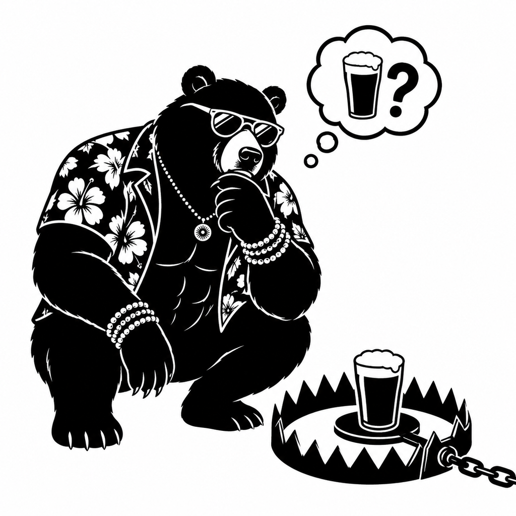 Büfüs Caught in a Beer Trap Tank